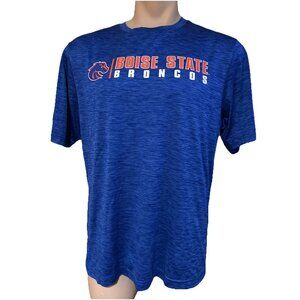 New BSU Boise State University Broncos Colosseum Blue Performance Shirt Mens  L